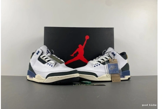 3 Maniére Jordan HV8571-100 HV8571-100 Retro   “Diffused SP Blue”  A OG Ma 0506